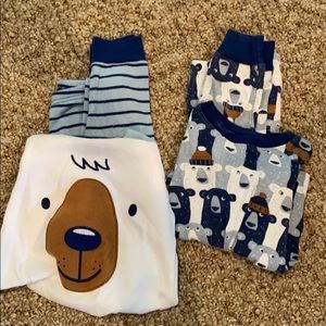 Bear pajama sets; long sleeve; great condition